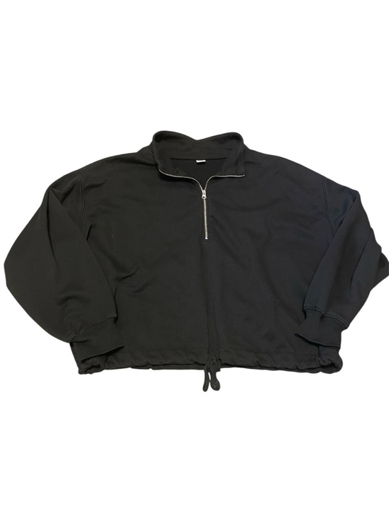 Old Navy Tops - Old Navy Women’s  Black Quarter Zip Pullover Sweatshirt Size Medium